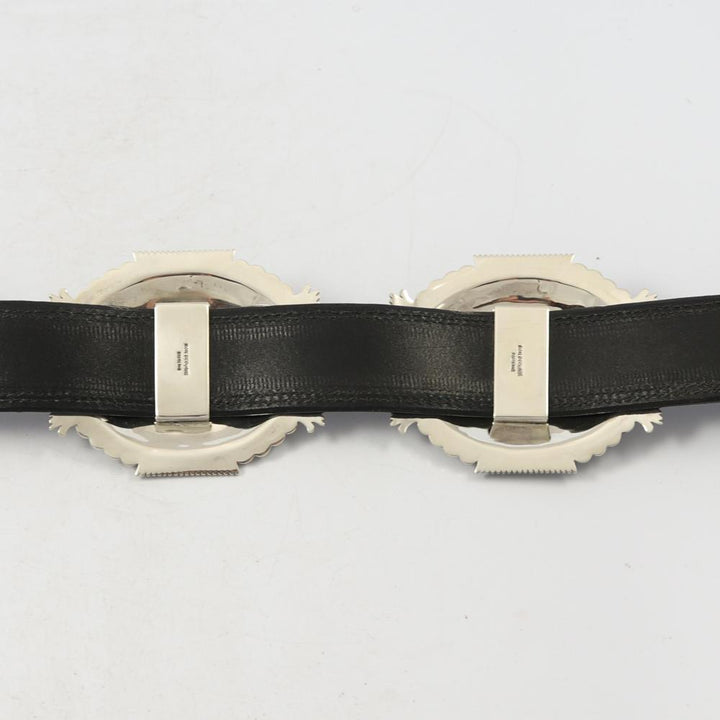Morenci Turquoise Concha Belt by Ron Bedonie - Garland's