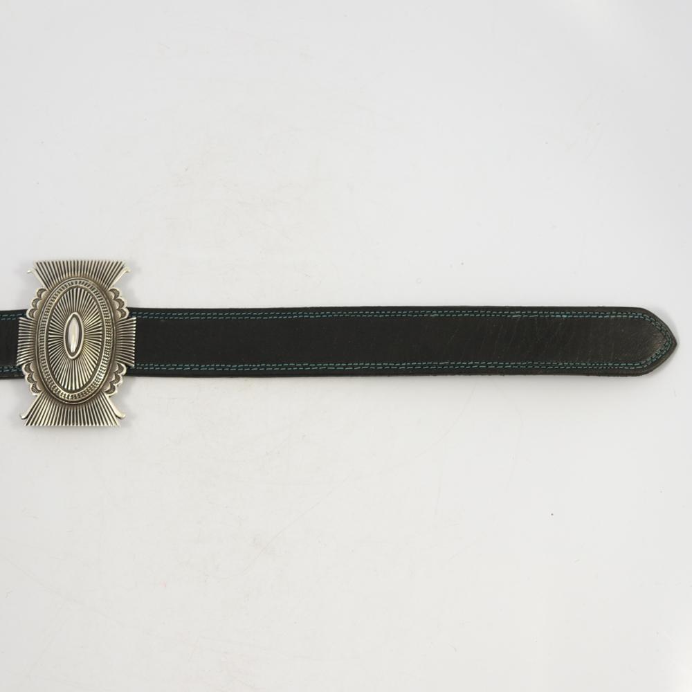 Morenci Turquoise Concha Belt by Ron Bedonie - Garland's