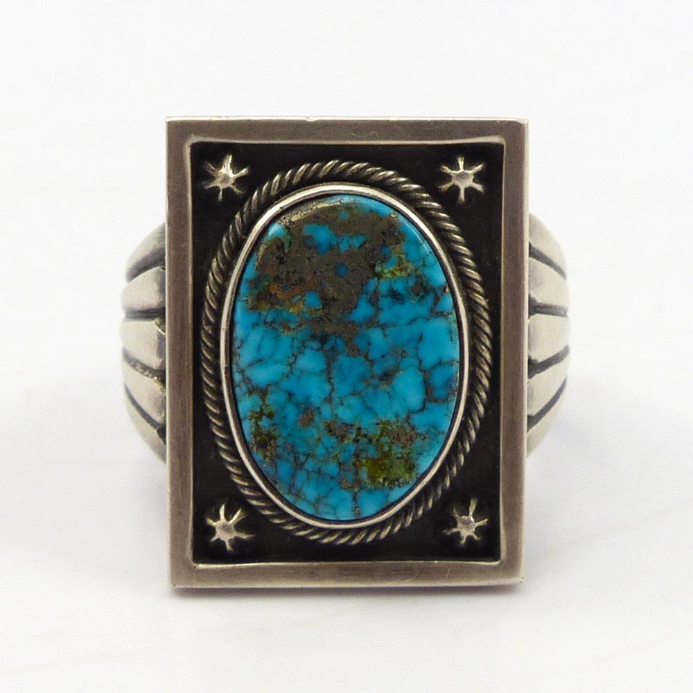 Morenci Turquoise Ring by Steve Arviso - Garland's