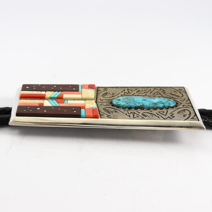 Multi-stone Bola Tie by Richard Tsosie - Garland's