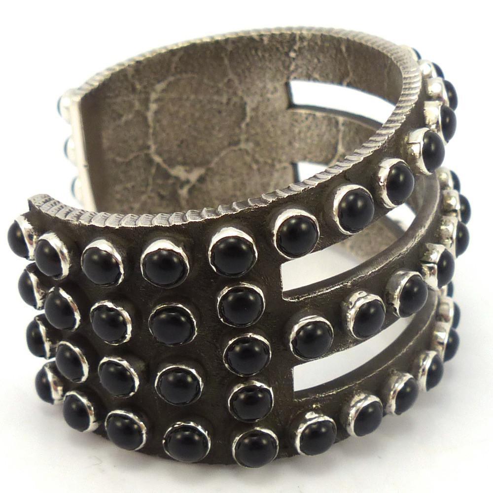 Onyx Row Cuff by Ernest Rangel - Garland's