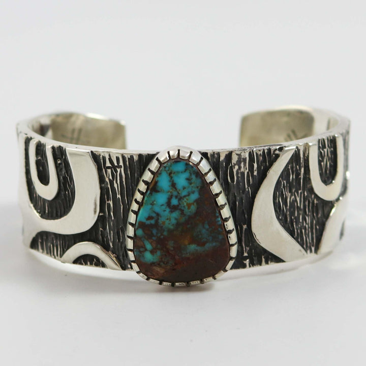 Pilot Mountain Turquoise Cuff by Kee Yazzie - Garland's
