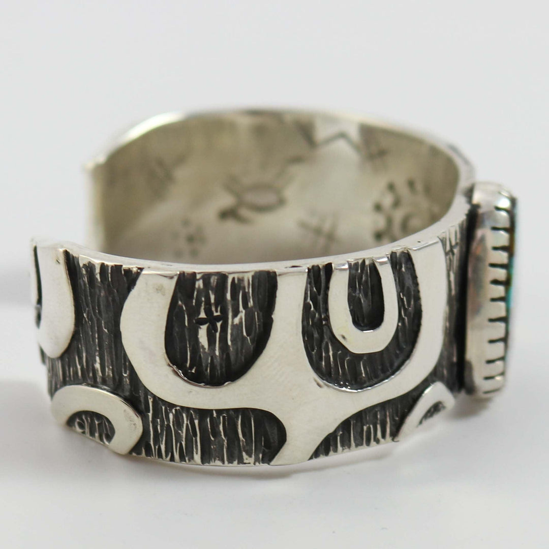 Pilot Mountain Turquoise Cuff by Kee Yazzie - Garland's