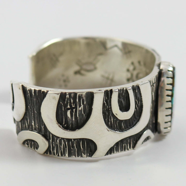 Pilot Mountain Turquoise Cuff by Kee Yazzie - Garland's