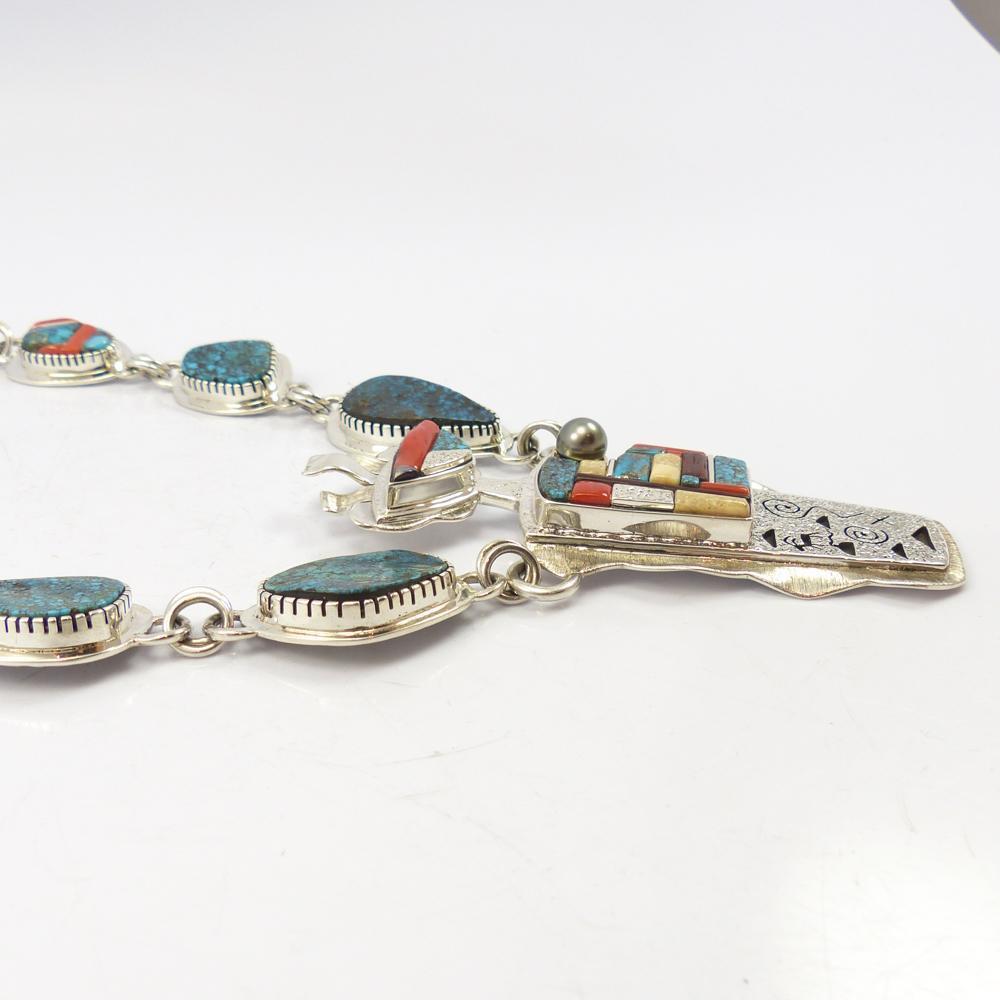 Red Mountain Turquoise Necklace by Lyndon B. Tsosie - Garland's