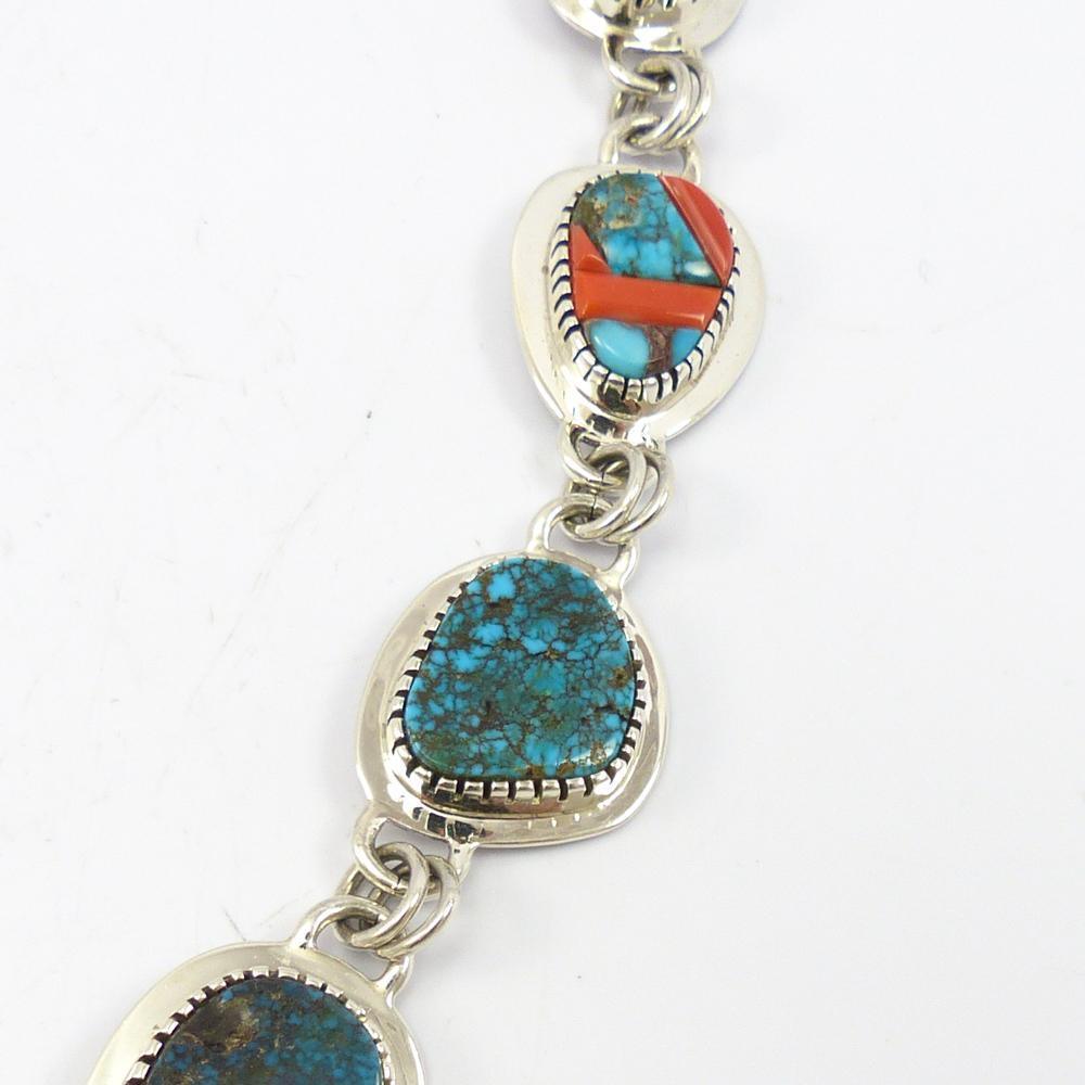 Red Mountain Turquoise Necklace by Lyndon B. Tsosie - Garland's