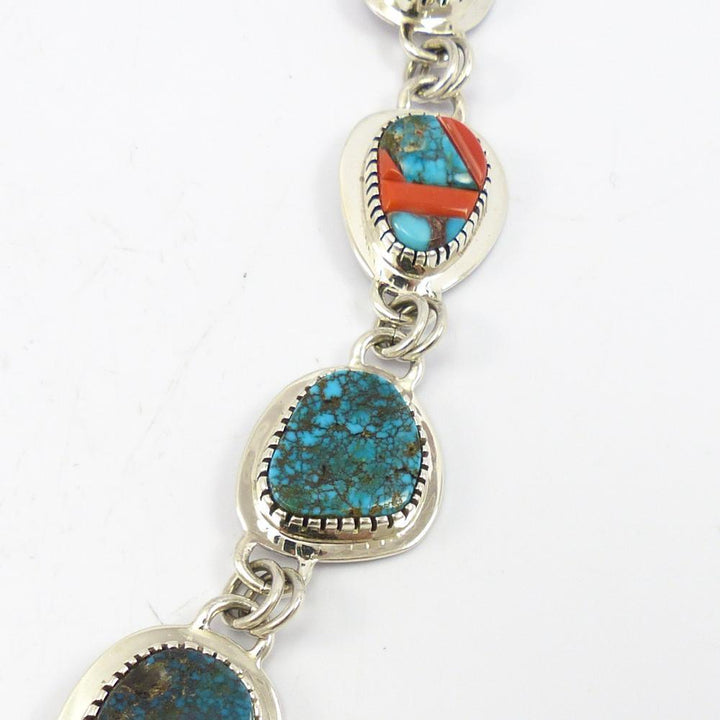 Red Mountain Turquoise Necklace by Lyndon B. Tsosie - Garland's