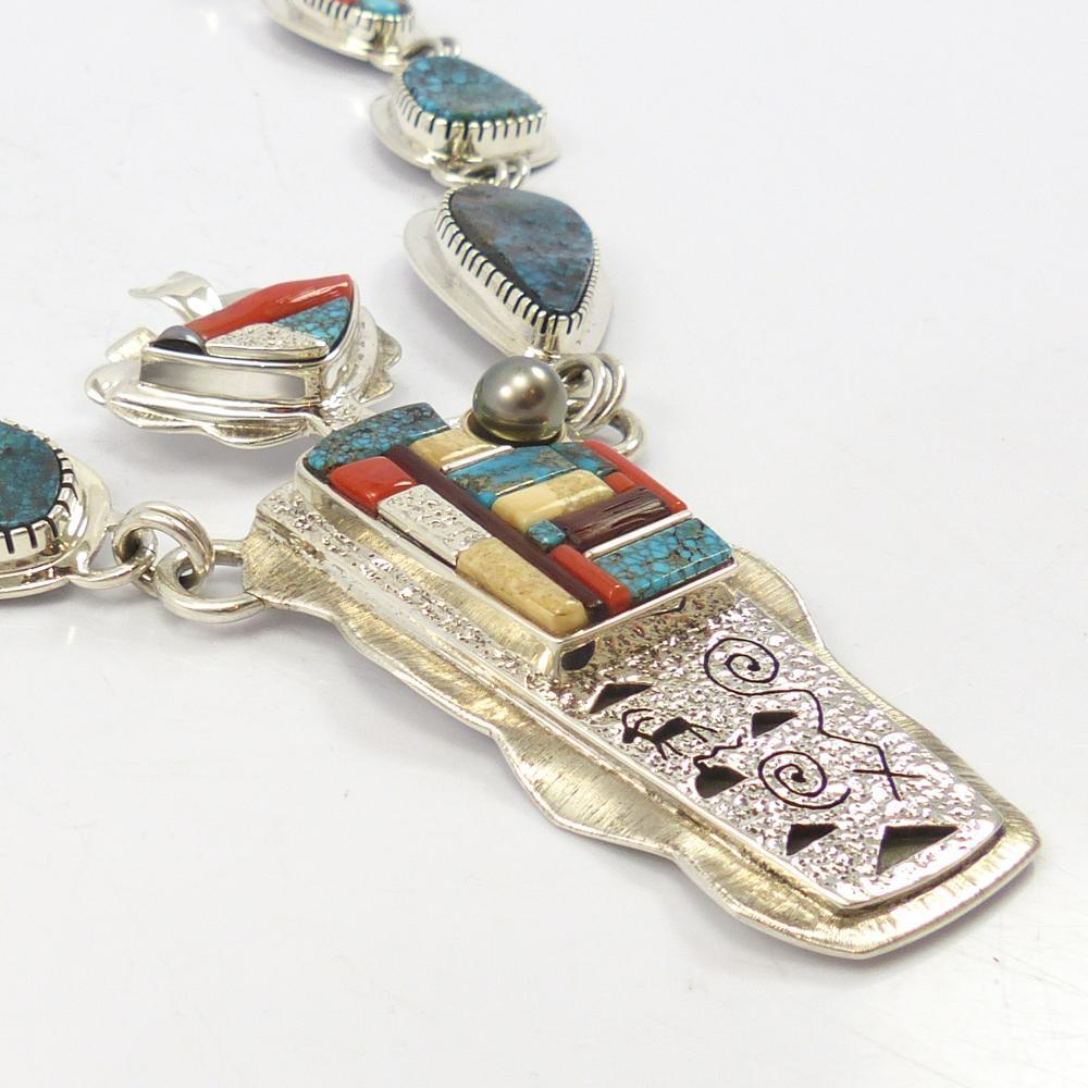 Red Mountain Turquoise Necklace by Lyndon B. Tsosie - Garland's