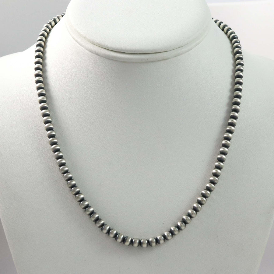 Silver Bead Necklace by Arturo Salazar - Garland's