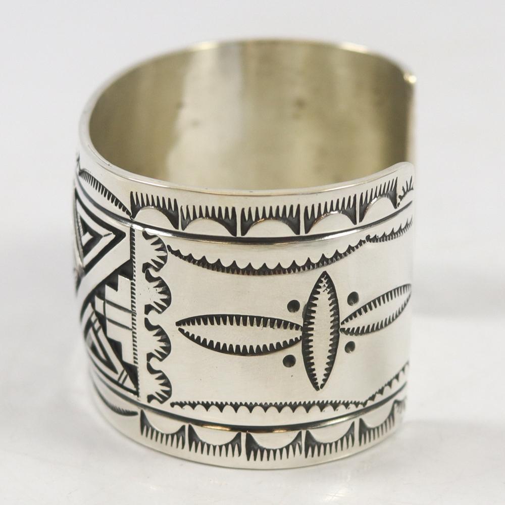 Silver Oerlay Cuff by Peter Nelson - Garland's