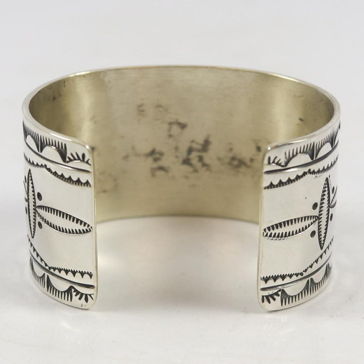 Silver Oerlay Cuff by Peter Nelson - Garland's