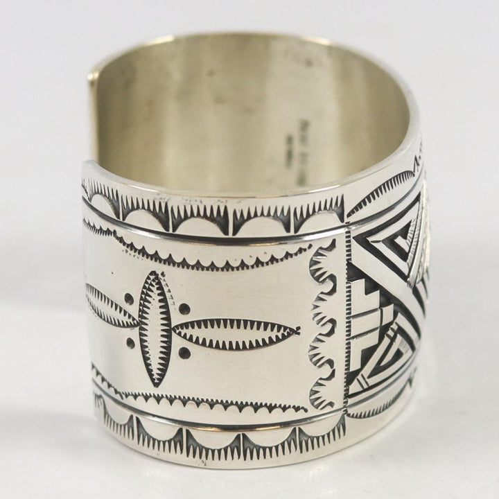 Silver Oerlay Cuff by Peter Nelson - Garland's