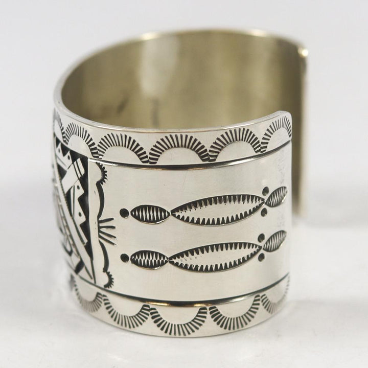 Silver Overlay Cuff by Peter Nelson - Garland's