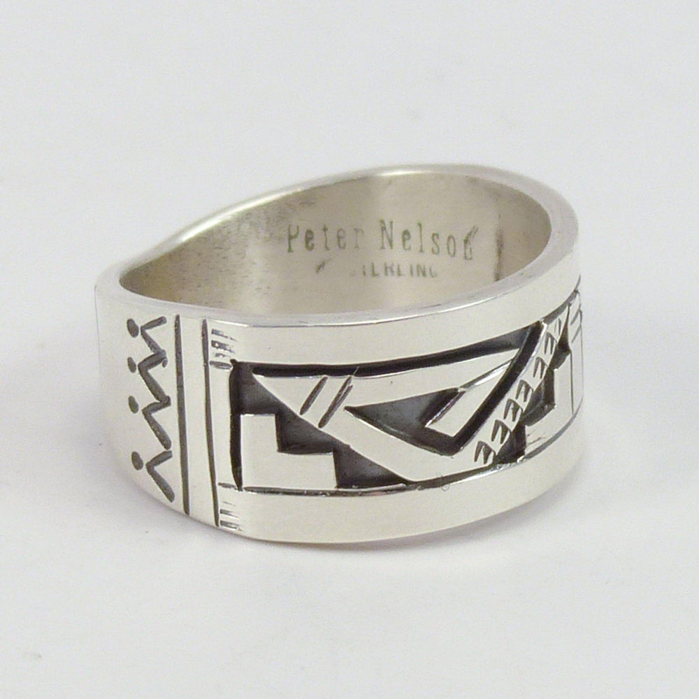 Silver Overlay Ring by Peter Nelson - Garland's