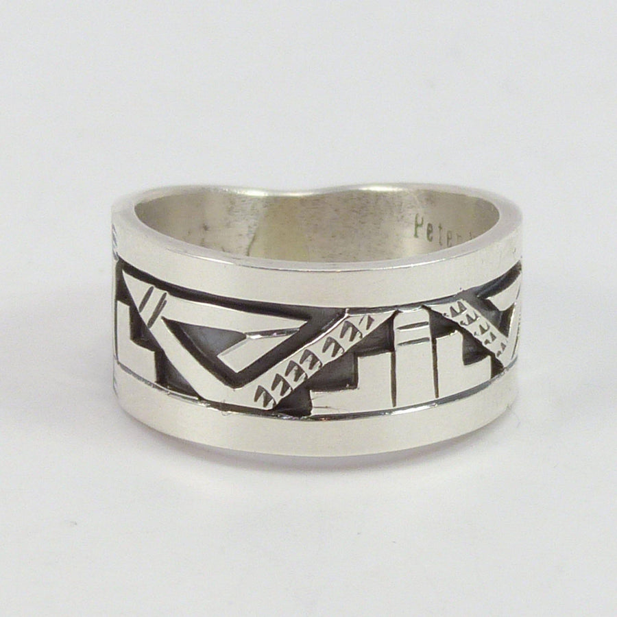 Silver Overlay Ring by Peter Nelson - Garland's