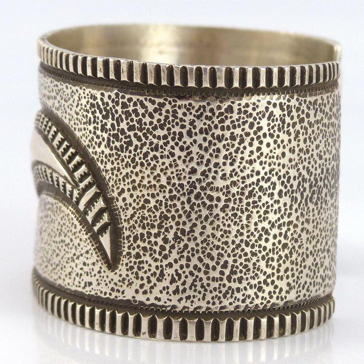 Silver Repousse Cuff by Edison Cummings - Garland's
