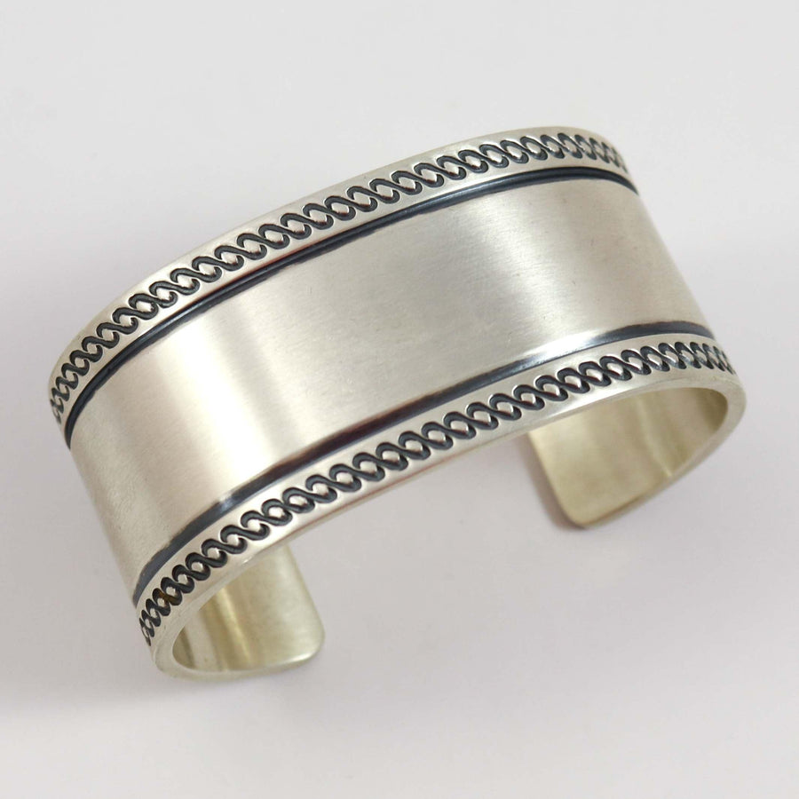 Stamped Silver Cuff by Kyle Lee-Anderson - Garland's