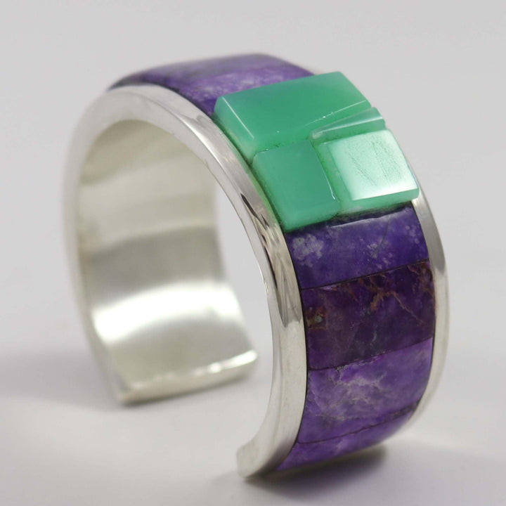 Sugilite and Chrysoprase Cuff by Na Na Ping - Garland's