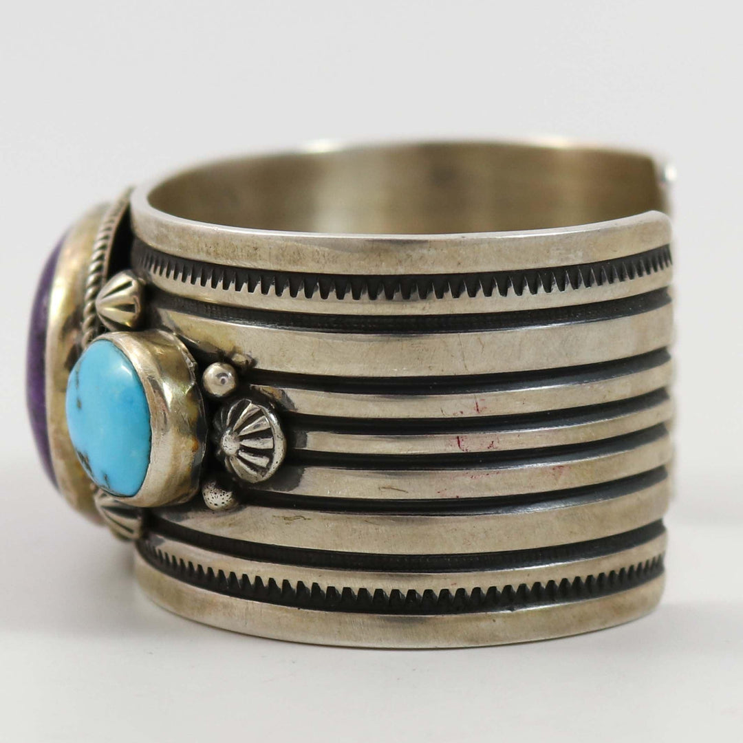 Sugilite and Turquoise Cuff by Albert Jake and Bruce Eckhardt - Garland's