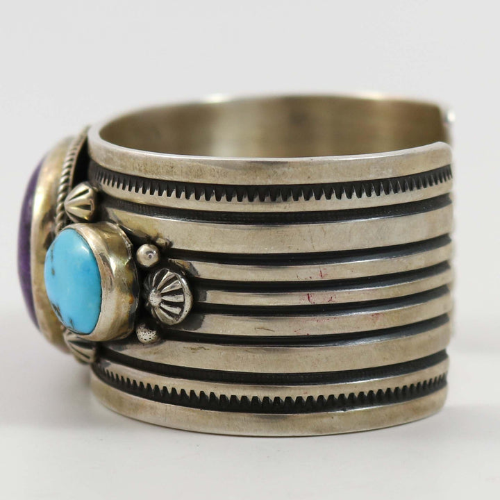 Sugilite and Turquoise Cuff by Albert Jake and Bruce Eckhardt - Garland's