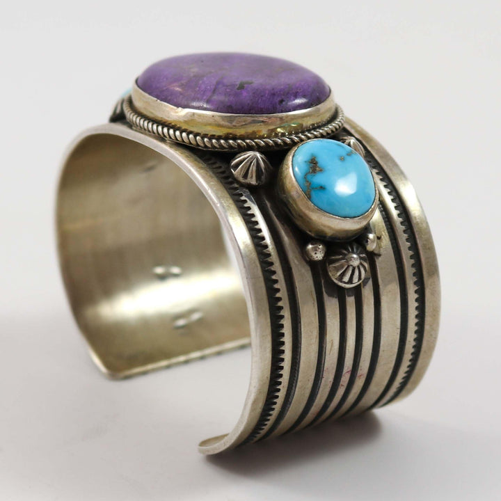 Sugilite and Turquoise Cuff by Albert Jake and Bruce Eckhardt - Garland's