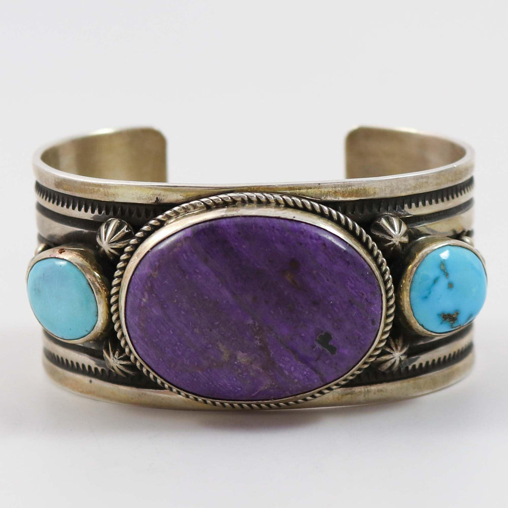Sugilite and Turquoise Cuff by Albert Jake and Bruce Eckhardt - Garland's