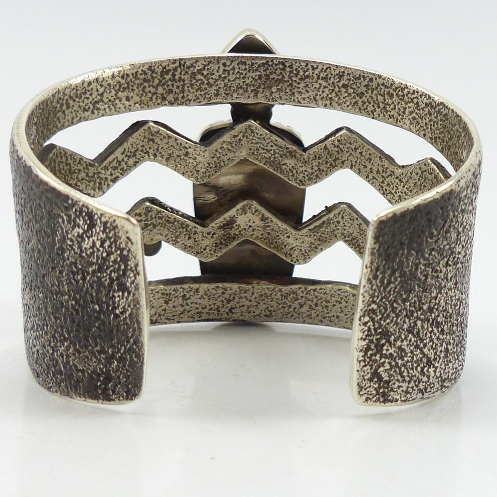 Turquoise and Coral Cuff by Edison Cummings - Garland's