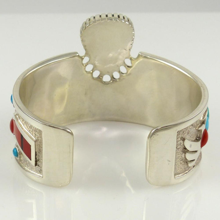 Turquoise and Coral Cuff by Michael Perry - Garland's